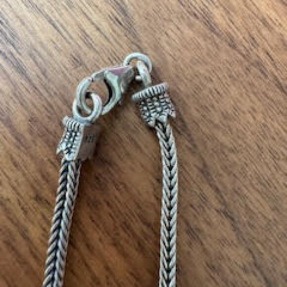 Silver necklace wirth David Yurman Petit Albinion Pendant Citrine Stone - Picture 2 of 7